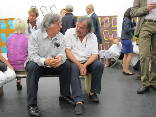 turbil05 Claude Viallat et Jacques Maigne, auteurs du livre Conversations avec Claude Viallat.